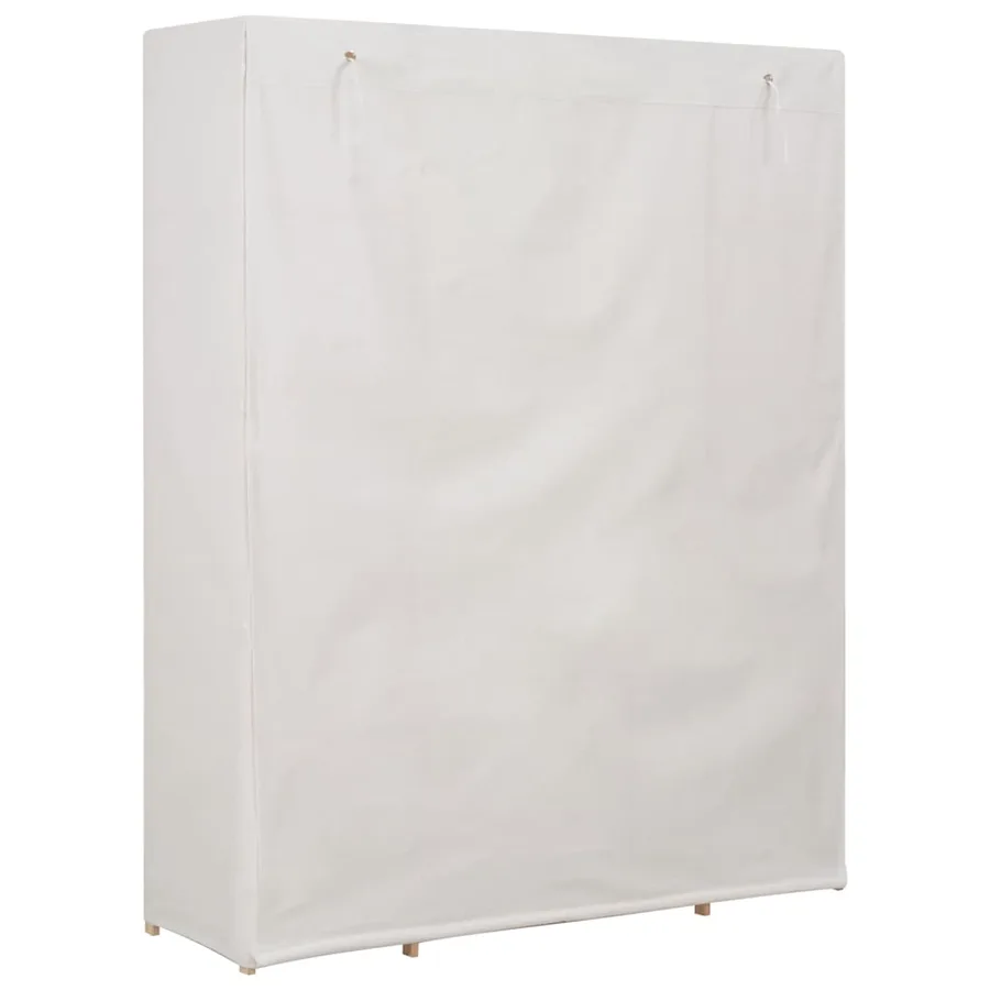 Garde-robe Blanc 135 x 40 x 170 cm Tissu - 4