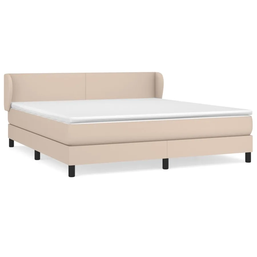 Sommier à lattes de lit avec matelas Cappuccino 180x200 cm - 2