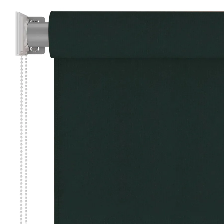 Store roulant d'extérieur 205 (l) x 140 (H) cm vert foncé HDPE - 3