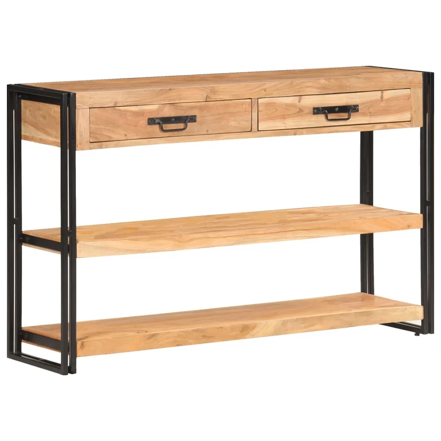 Buffet 120x30x75 cm Bois d'acacia solide - 8