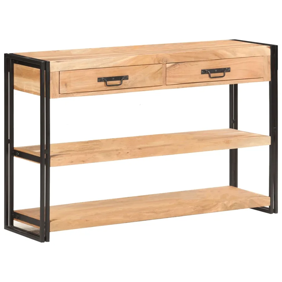 Buffet 120x30x75 cm Bois d'acacia solide - 9