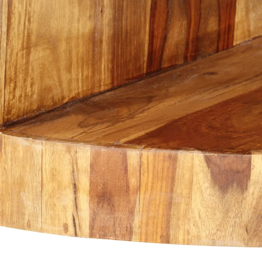 Table basse ronde 65x30 cm Bois solide - 6