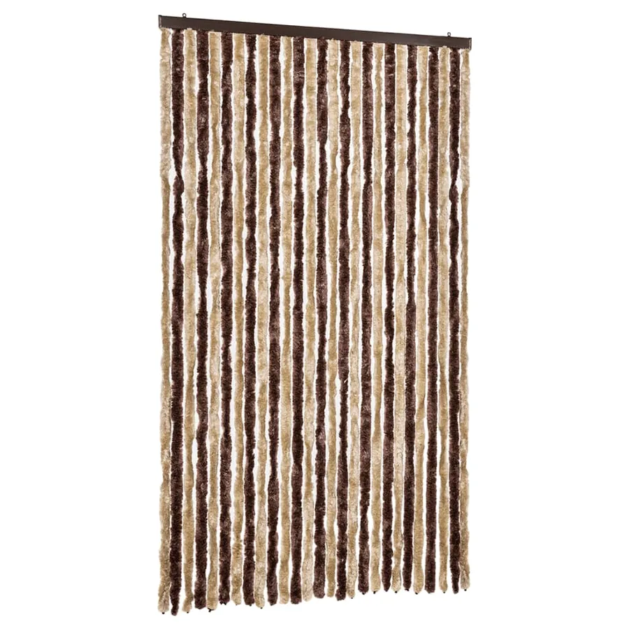 Moustiquaire beige et marron clair 118x220 cm chenille - 2