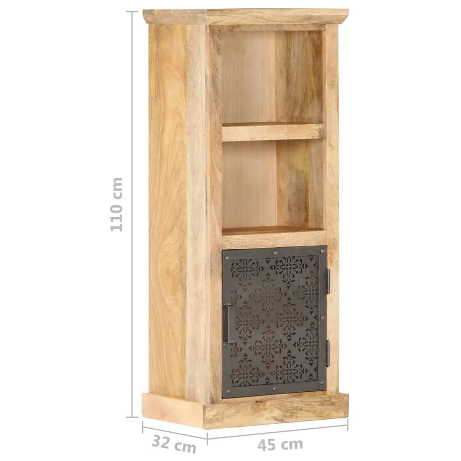 Buffet avec porte 45x32x110 cm Bois de manguier solide - 7