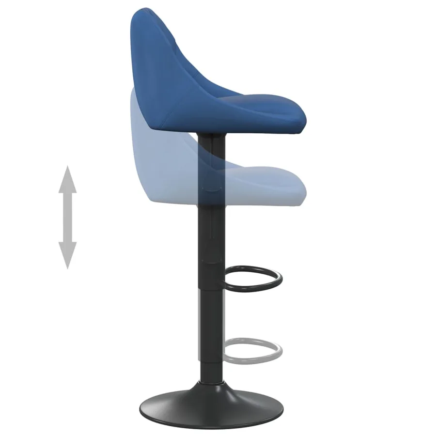 Tabouret de bar Bleu Velours - 6