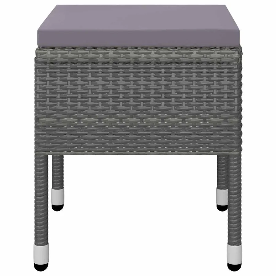 Ensemble à manger de jardin 11 pcs Gris - 11