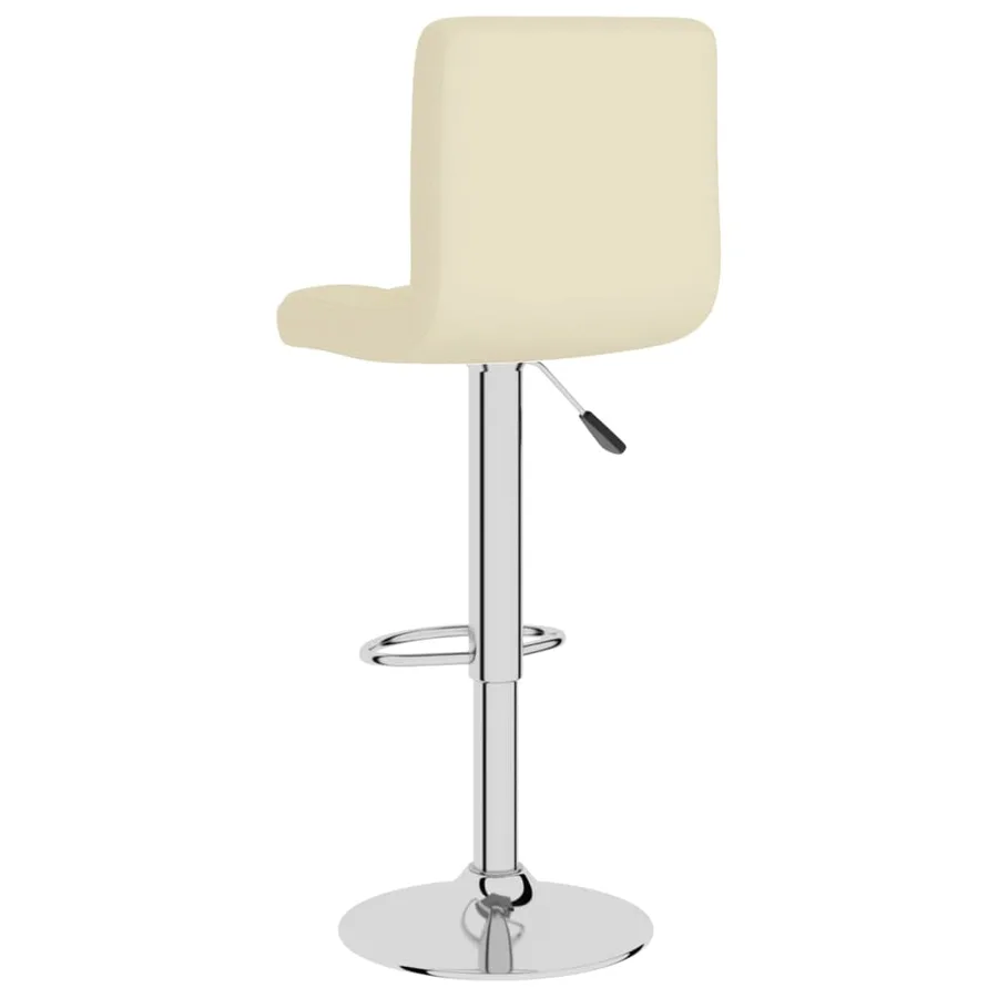 Tabourets de bar lot de 2 crème tissu - 6