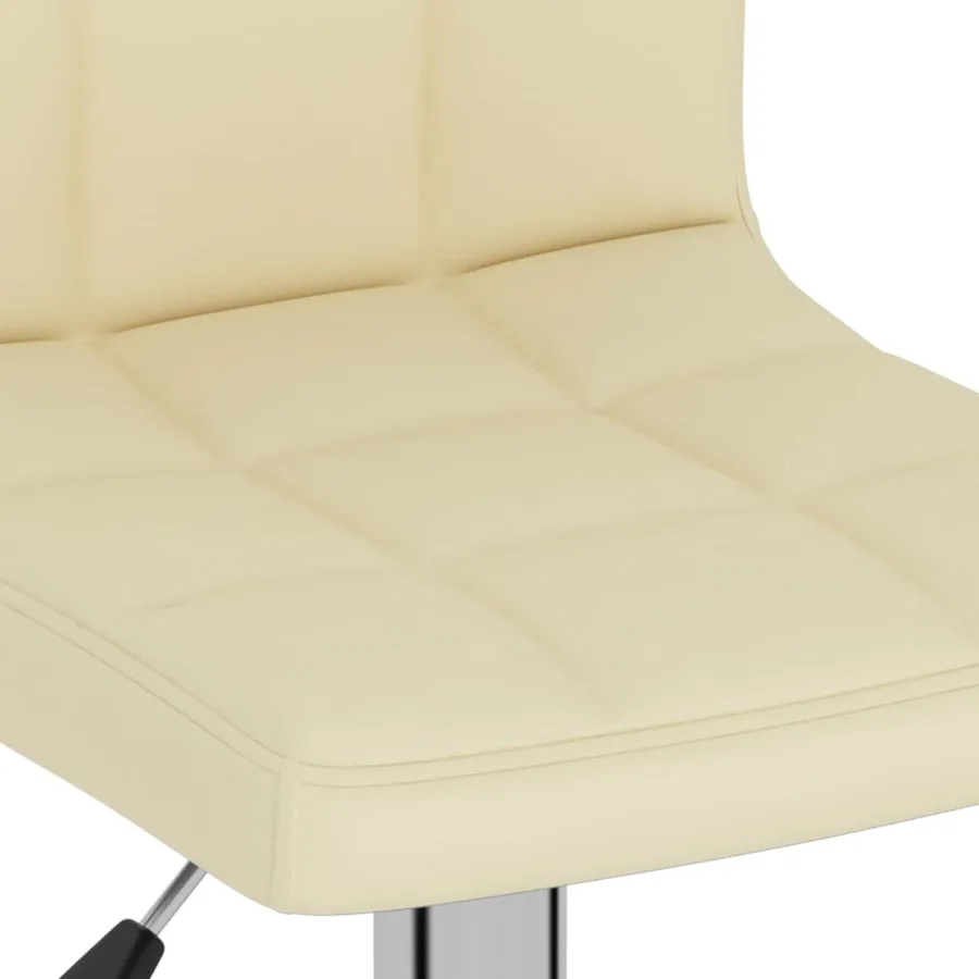 Tabourets de bar lot de 2 crème tissu - 8