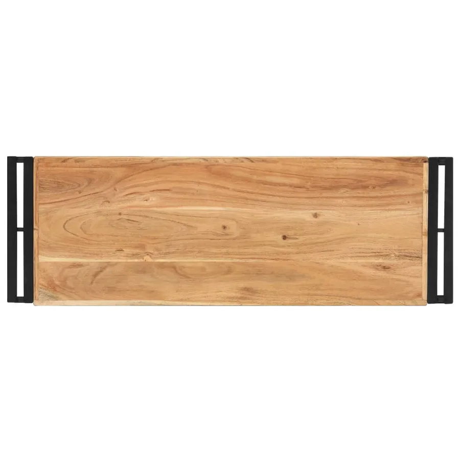 Table console 90x30x75 cm Bois d'acacia massif - 3