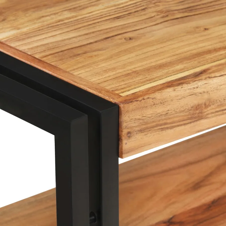 Table console 90x30x75 cm Bois d'acacia massif - 4