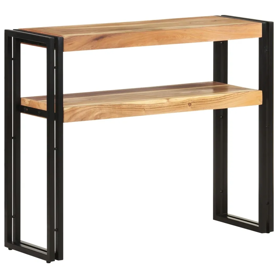 Table console 90x30x75 cm Bois d'acacia massif - 7