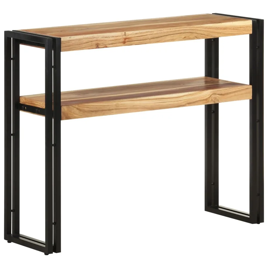 Table console 90x30x75 cm Bois d'acacia massif - 8