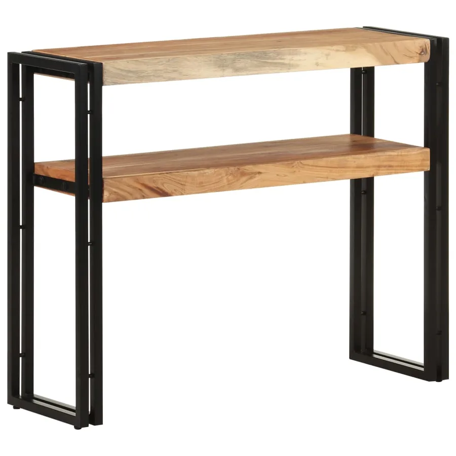 Table console 90x30x75 cm Bois d'acacia massif - 9