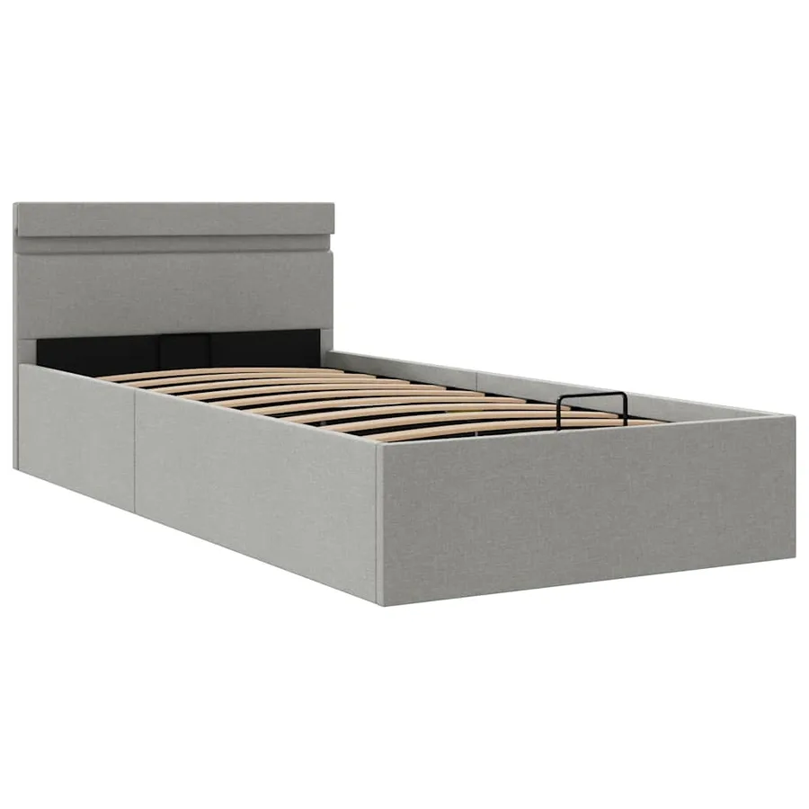 Cadre de lit à rangement hydraulique sans matelas 90x200 cm - 3