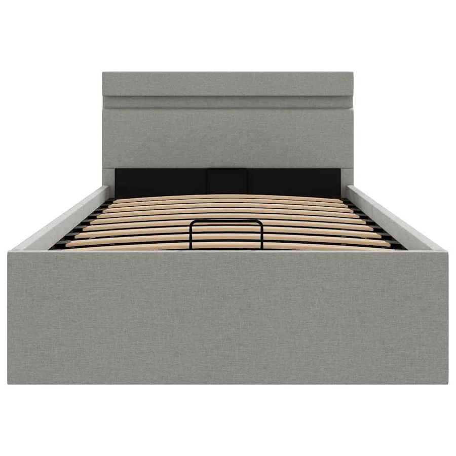 Cadre de lit à rangement hydraulique sans matelas 90x200 cm - 6