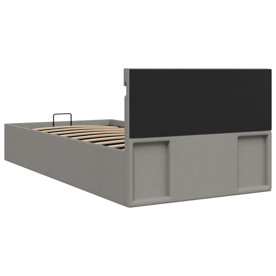 Cadre de lit à rangement hydraulique sans matelas 90x200 cm - 8