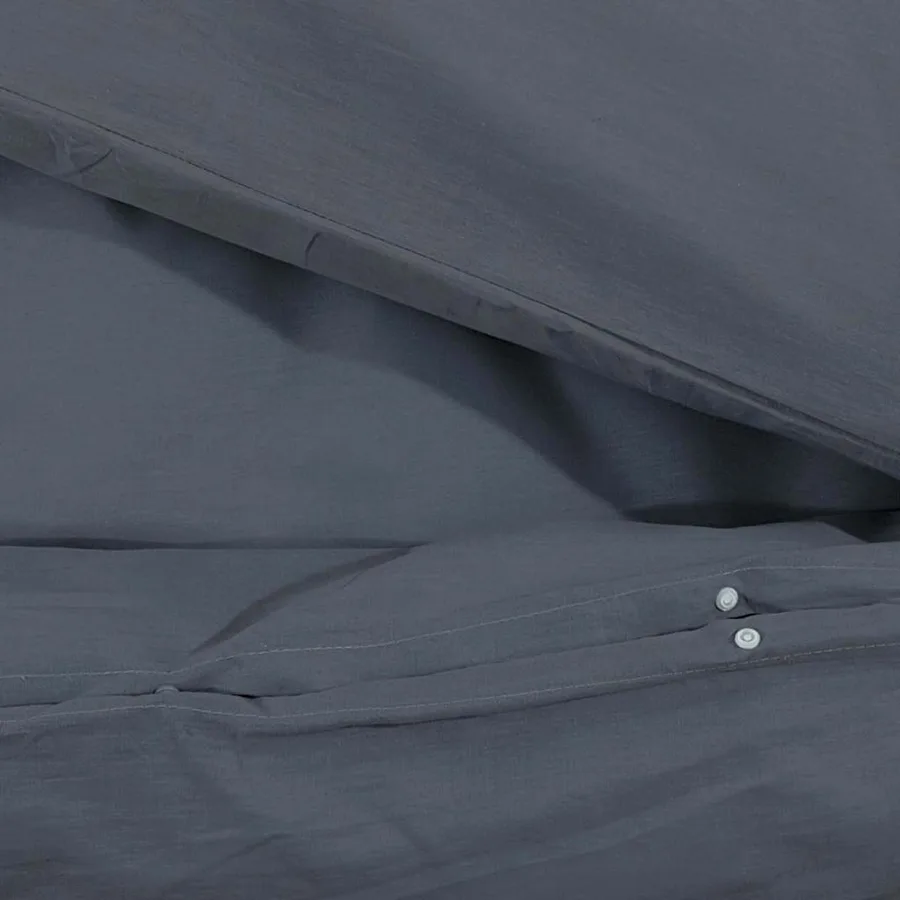 Ensemble de housse de couette Anthracite 200x200 cm Microfibre - 8