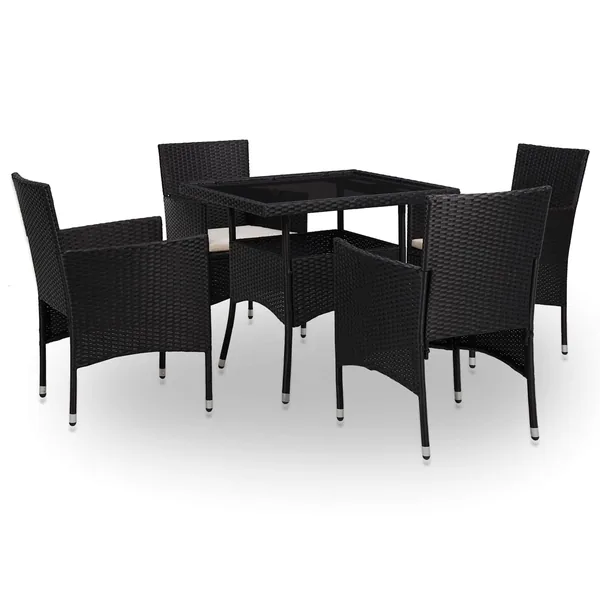 Ensemble de Mobilier 5 pcs Noir