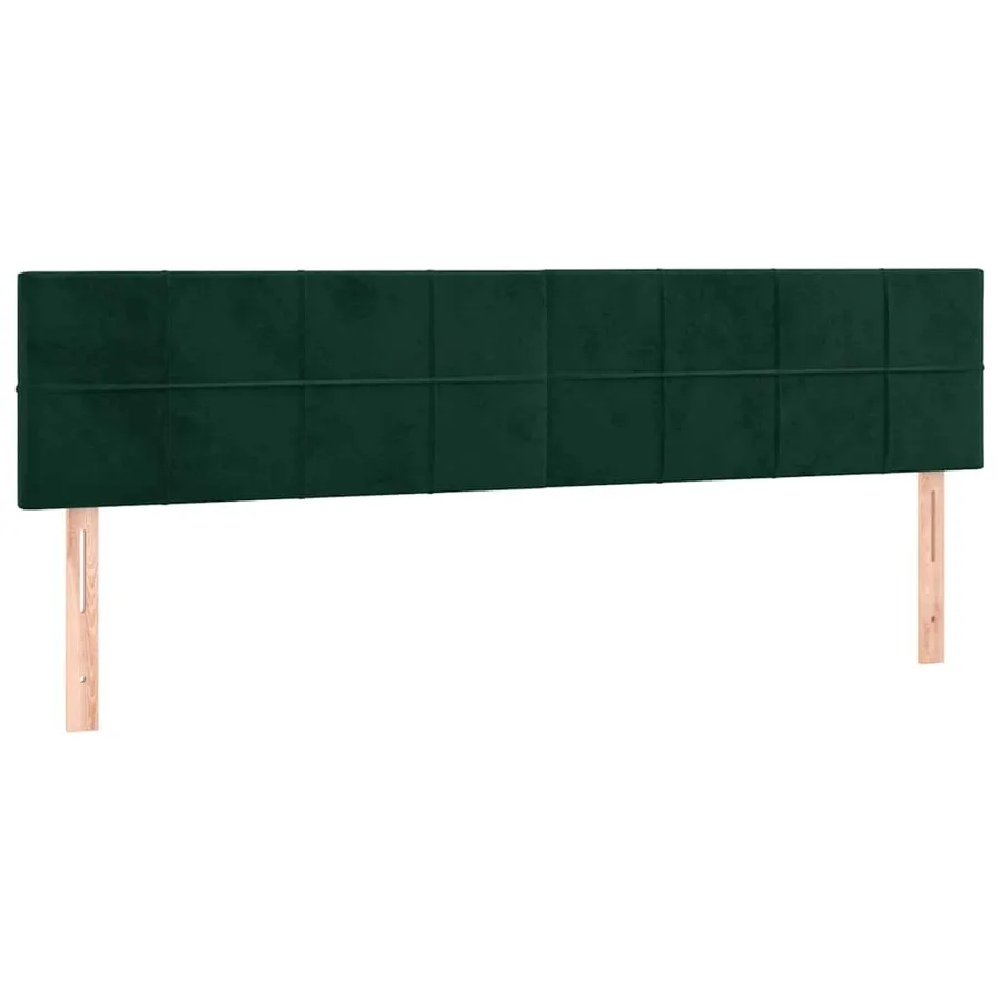 Sommier à lattes de lit et matelas Vert foncé 180x200cm Velours - 6