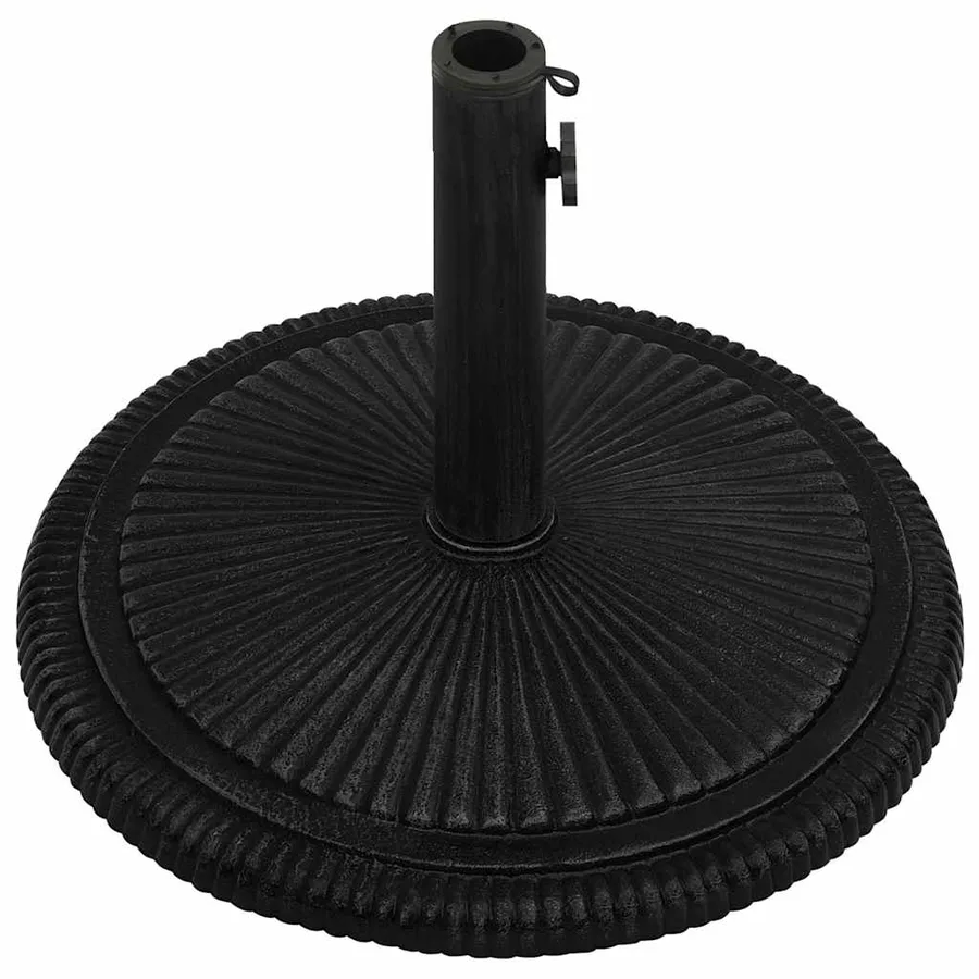Socle de parasol Noir 45x45x30 cm Fonte - 5