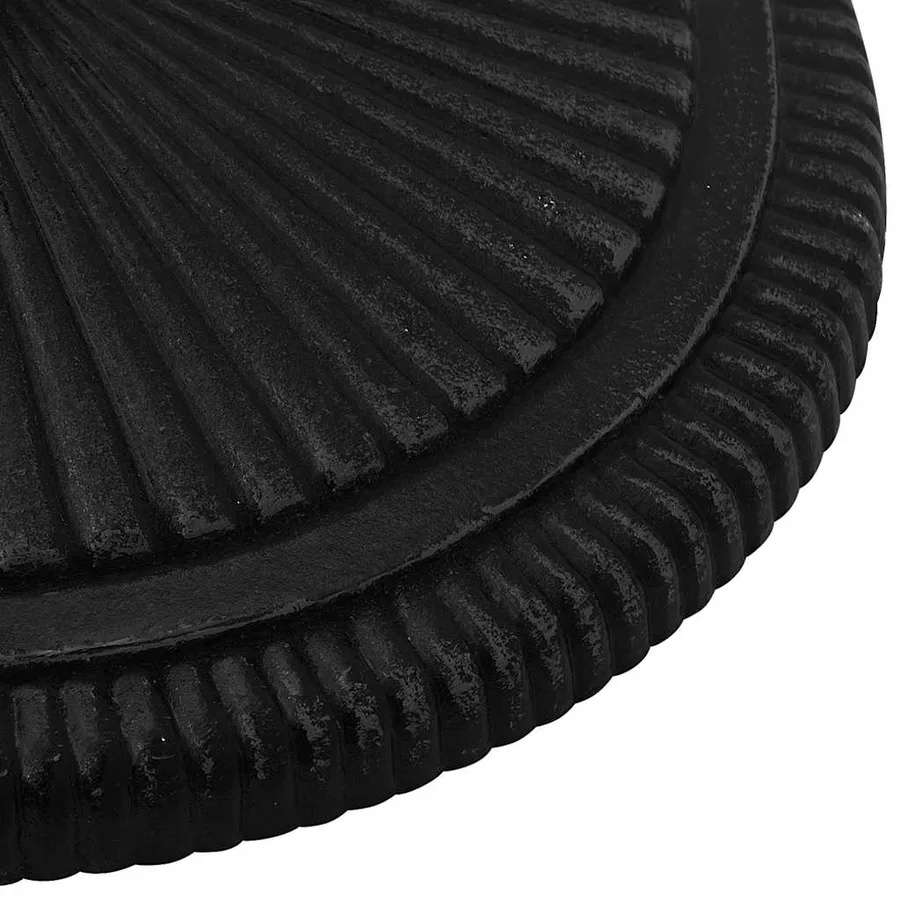 Socle de parasol Noir 45x45x30 cm Fonte - 7