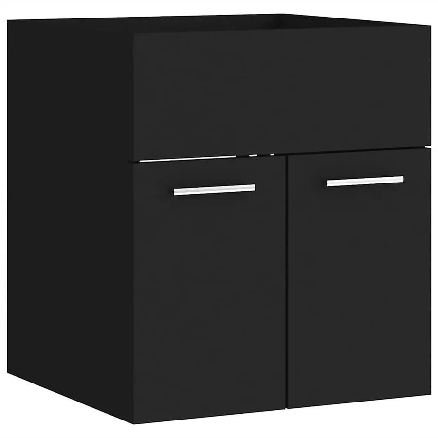 Ensemble de meubles de salle de bain Noir Aggloméré - 6