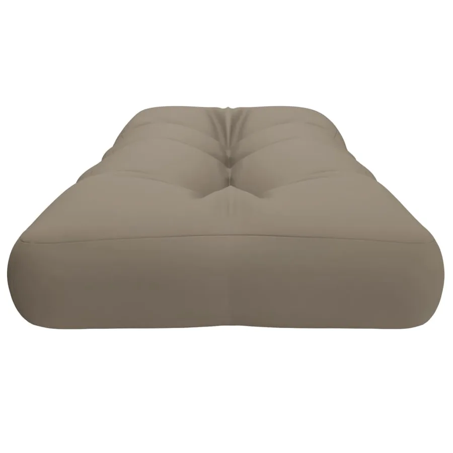 Coussin de palette taupe 120x40x12 cm tissu - 6