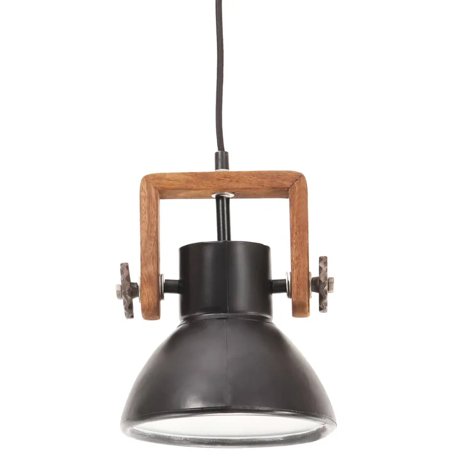 Lampe suspendue industrielle 25 W Noir Rond 19 cm E27 - 3
