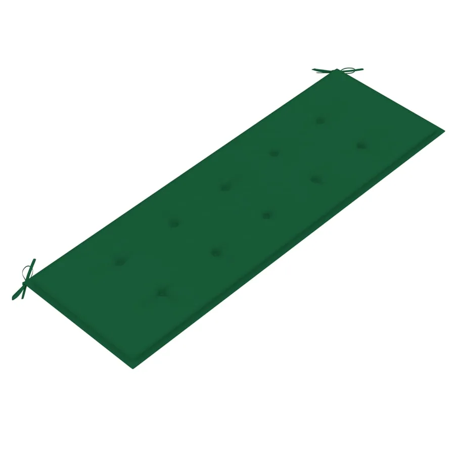 Banc de jardin 3 places avec coussin 150 cm Bois d'eucalyptus - 8