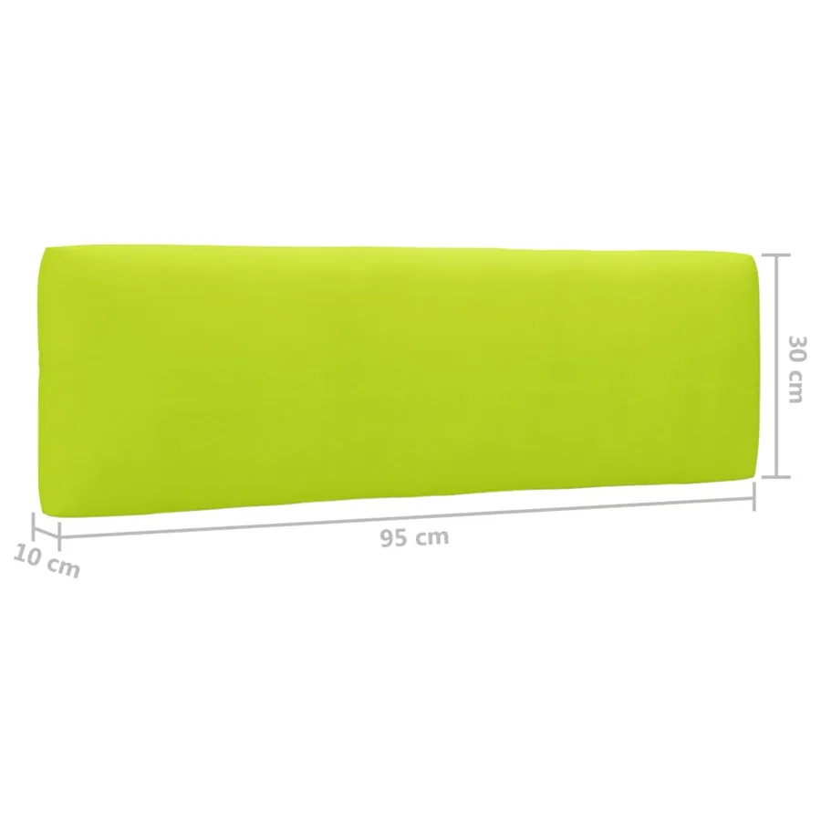 Salon de jardin palette 4pcs avec coussins Bois de pin imprégné - 10