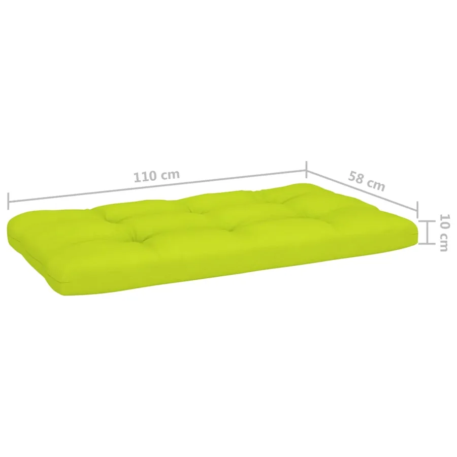 Salon de jardin palette 4pcs avec coussins Bois de pin imprégné - 13