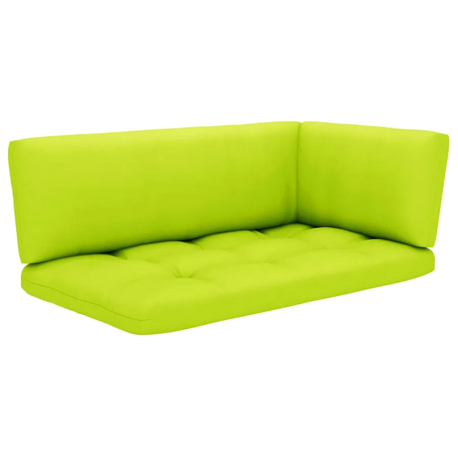 Salon de jardin palette 4pcs avec coussins Bois de pin imprégné - 5