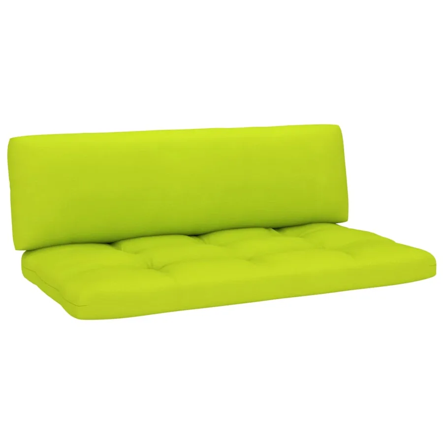 Salon de jardin palette 4pcs avec coussins Bois de pin imprégné - 6