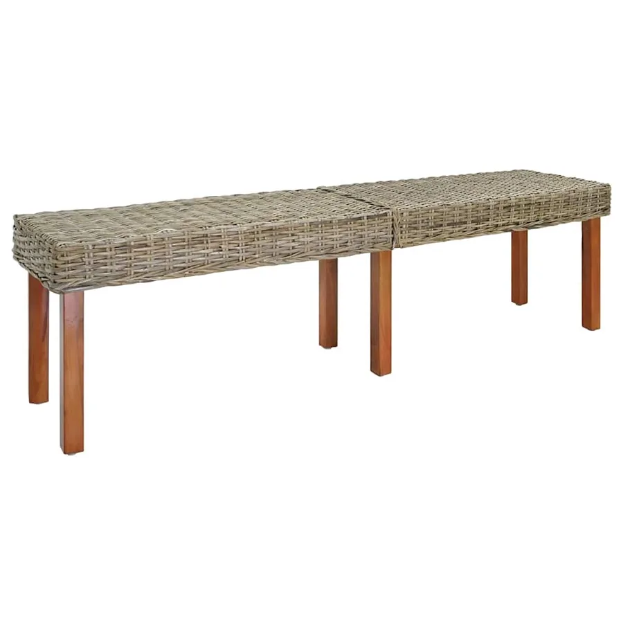 banc Naturel 160 x 35 x 45 cm Bois de mangue massif
