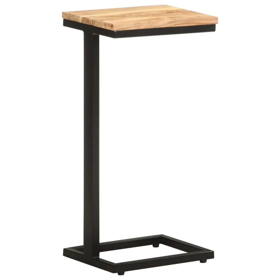 Tables d'appoint 2 pcs 31,5x24,5x64,5 cm Bois d'acacia solide - 3