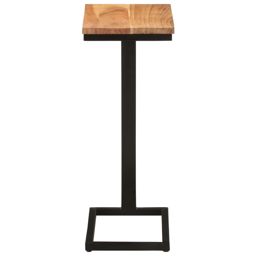 Tables d'appoint 2 pcs 31,5x24,5x64,5 cm Bois d'acacia solide - 5