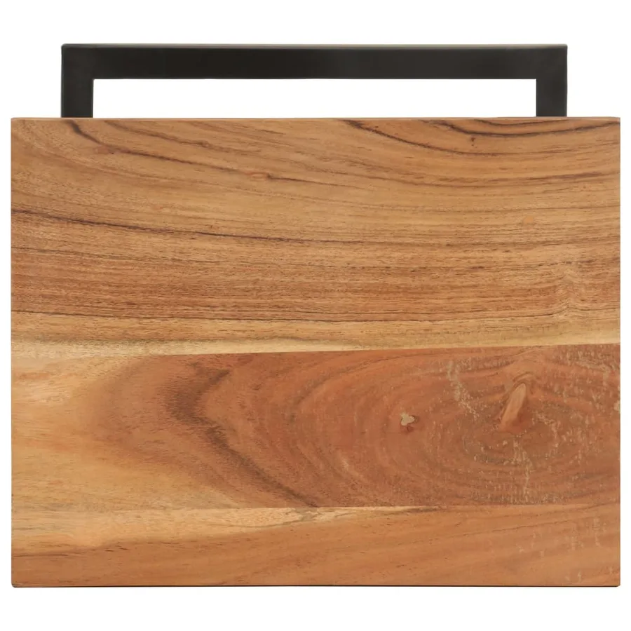 Tables d'appoint 2 pcs 31,5x24,5x64,5 cm Bois d'acacia solide - 6