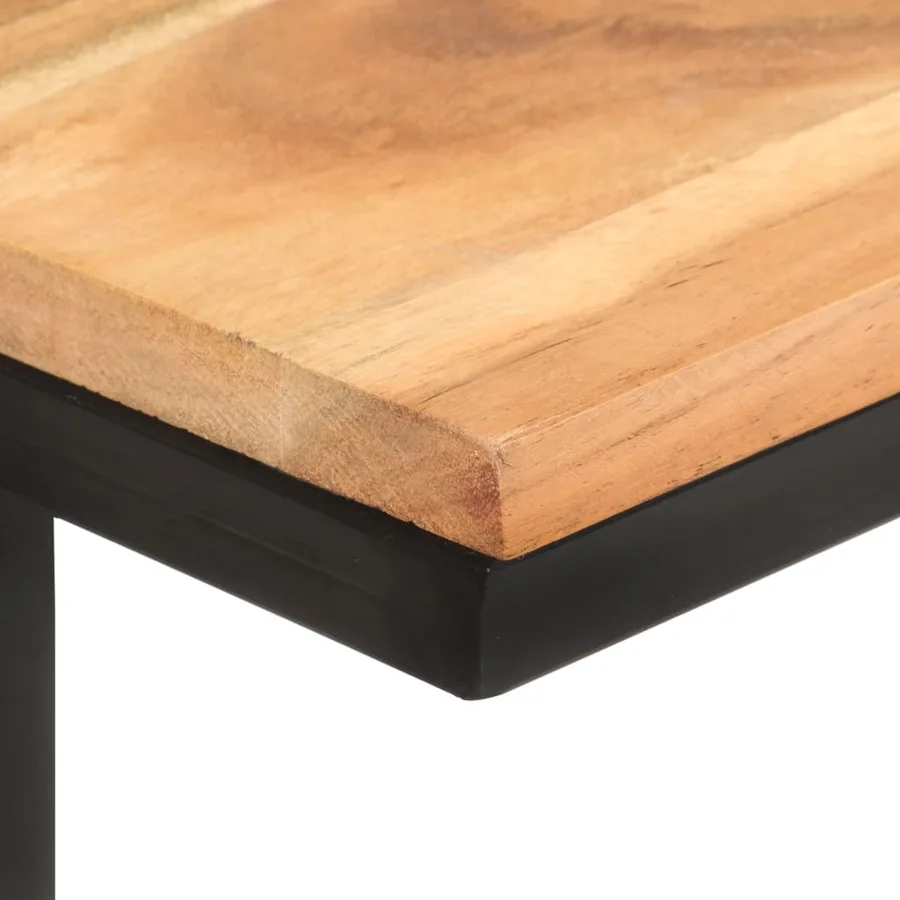 Tables d'appoint 2 pcs 31,5x24,5x64,5 cm Bois d'acacia solide - 7