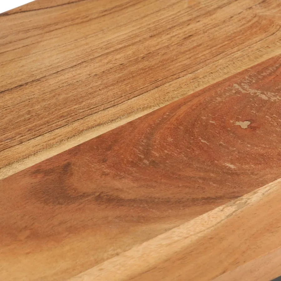 Tables d'appoint 2 pcs 31,5x24,5x64,5 cm Bois d'acacia solide - 8