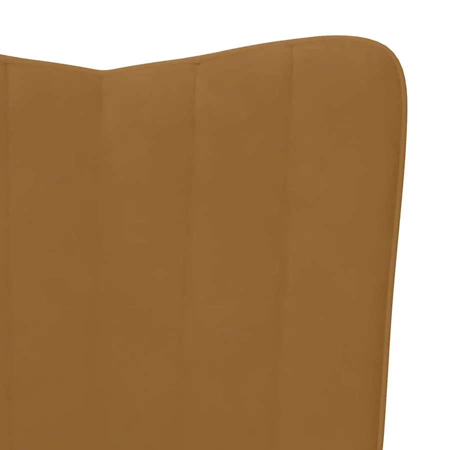 Chaise de relaxation Marron Velours - 6