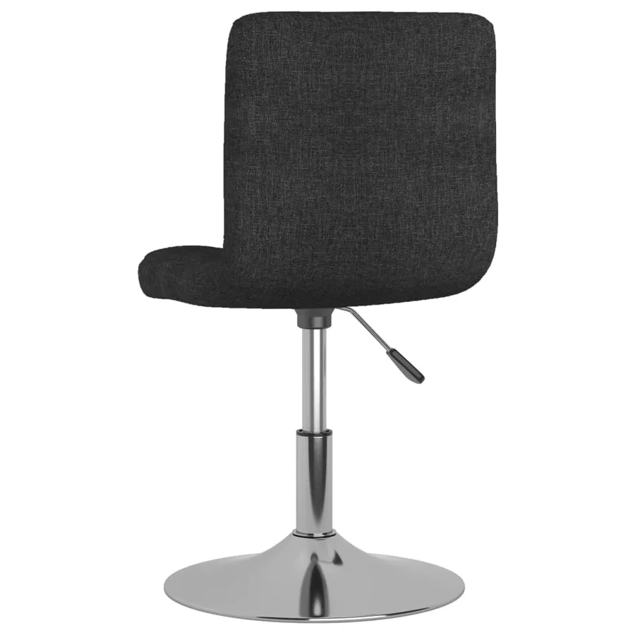 Chaises pivotantes à manger lot de 2 noir tissu - 6