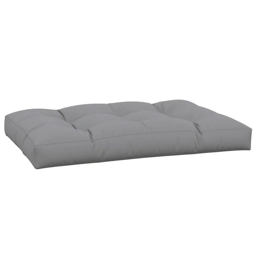 Coussin de palette gris 120x80x12 cm tissu - 2