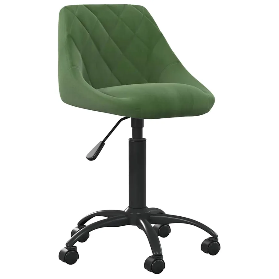 Chaise de salle à manger Vert foncé Velours - 2