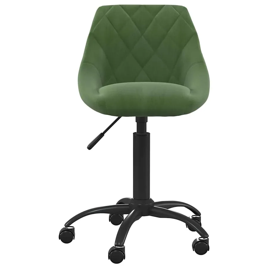 Chaise de salle à manger Vert foncé Velours - 3