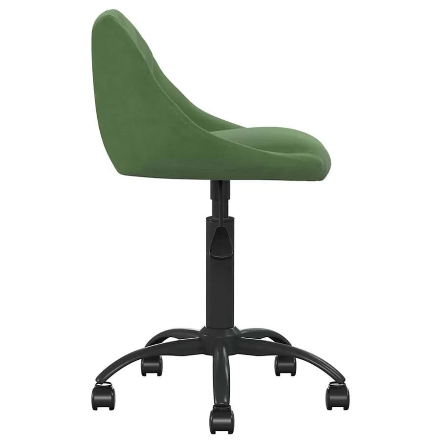 Chaise de salle à manger Vert foncé Velours - 4