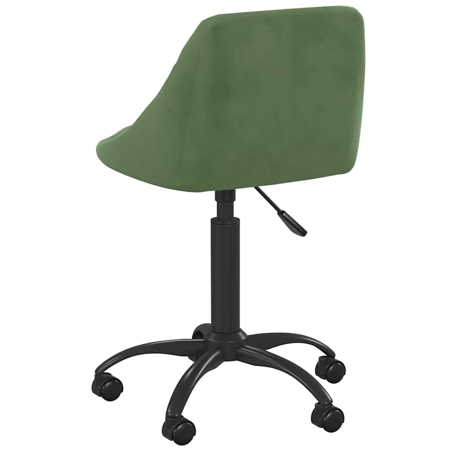 Chaise de salle à manger Vert foncé Velours - 5