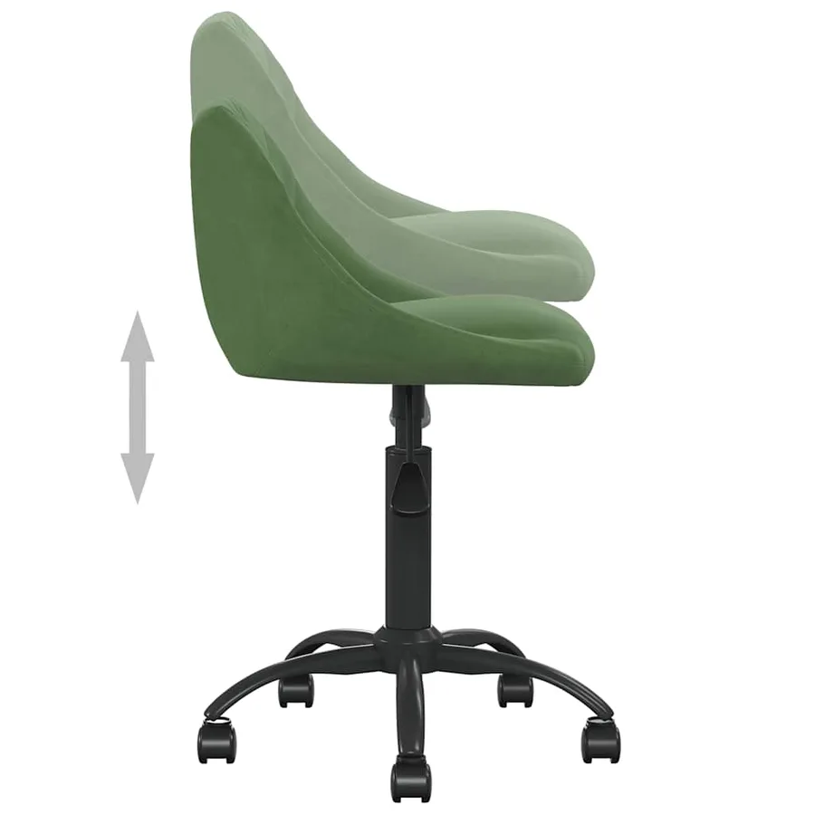Chaise de salle à manger Vert foncé Velours - 6
