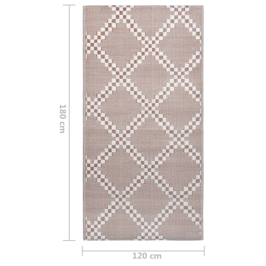 Tapis d'extérieur ARAKIL marron 120x180 cm PP - 7