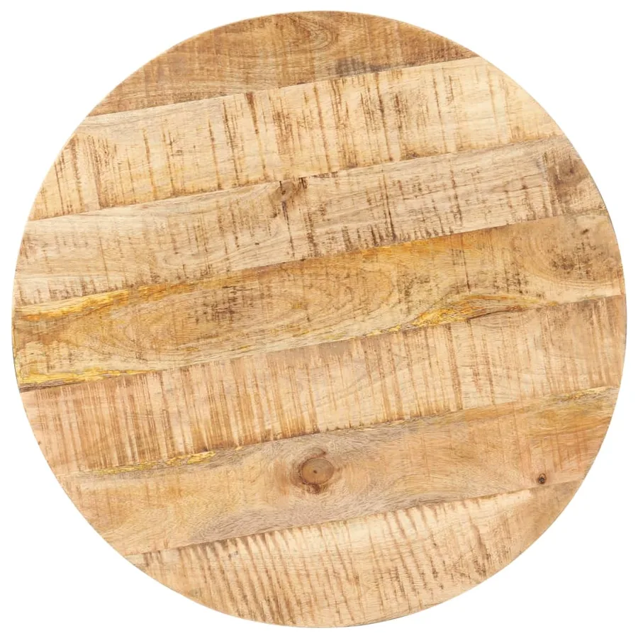 Table de bistro Ronde Ø60x75 cm Bois de manguier brut - 3