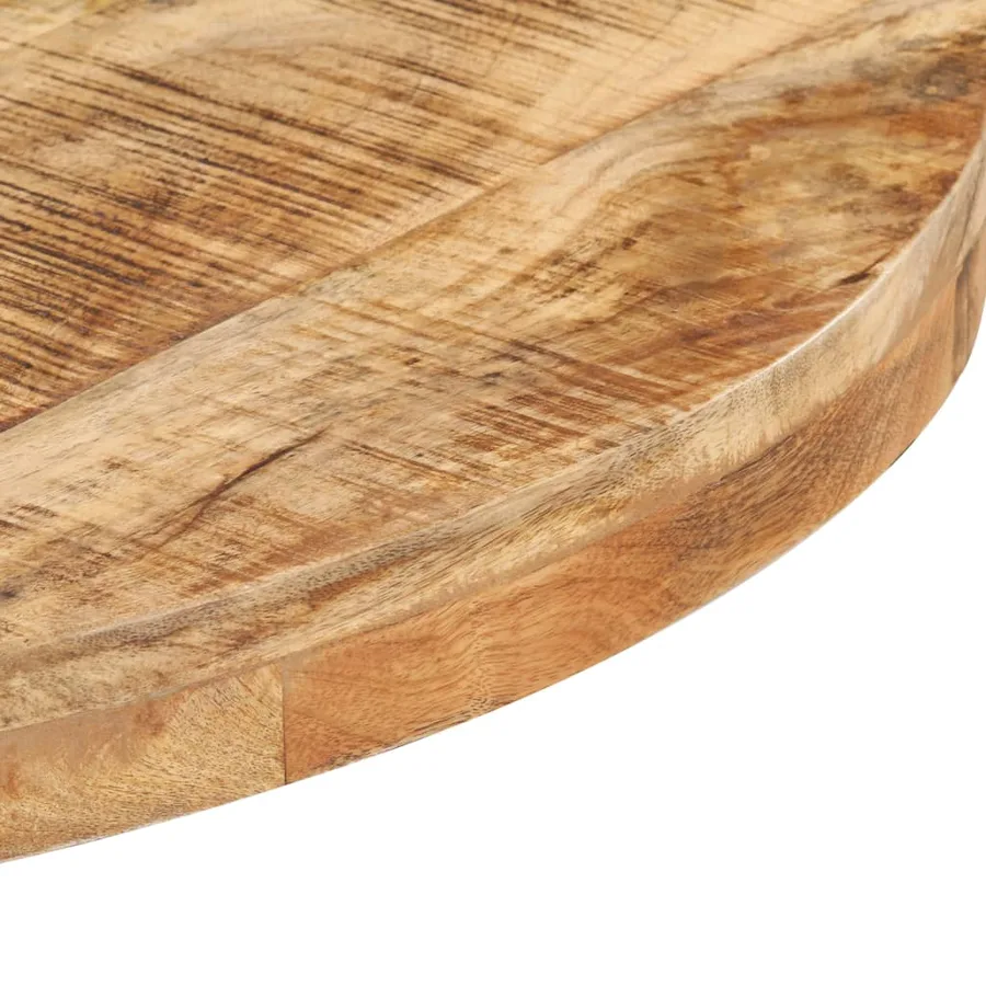 Table de bistro Ronde Ø60x75 cm Bois de manguier brut - 4